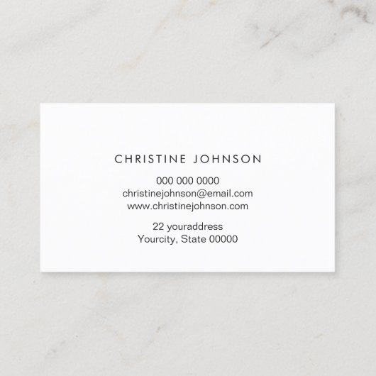 vlinder logo op FAUX glitter pastel Visitekaartje (Achterkant)