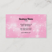  vlinder Logo roze visitekaartjes (Achterkant)