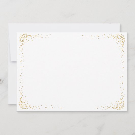 Vlinder luchten Koraal Goud Confetti Sweet 16 Kaart (Achterkant)