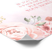 Vlinder Luier Raffle Baby shower teken 11x14 Poster (Hoek)