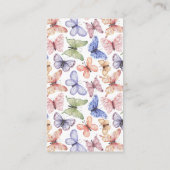 Vlinder Luier Raffle Kaart (Achterkant)