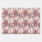 Vlinder magische betoverde roze patroon naadloos inpakpapier vel (Voorkant 3)