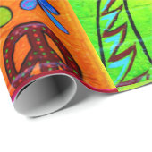 Vlinder magische paddenstoel inpakpapier (Rol Hoek)