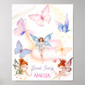 Vlinder Magische Sprookjestuin Kinderen Poster (Voorkant)