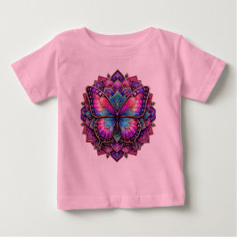Vlinder Mandala Peuter T-Shirt | Kleurrijk