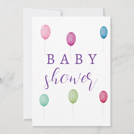 vlinder mauve Little Baby shower cool Kaart (Achterkant)