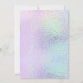 Vlinder Meisje Baby shower Goud Glitter Roze Kaart (Achterkant)