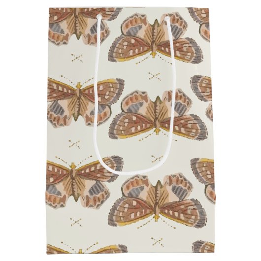 Vlinder Meisje Baby shower Medium Cadeauzakje (Achterkant)