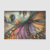 Vlinder Meisje Decoupage Tissuepapier (Voorkant)