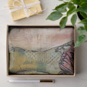  Vlinder Meisje Ephemera Portret Decoupage Tissuepapier (Geschenk)