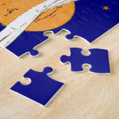vlinder meisje in de ruimte legpuzzel (Zijkant)