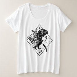 Vlinder meisje Spiritueel Magic T-shirt