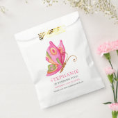 vlinder meisjes verjaardagsfeestje bedankzakje (Gezegeld)