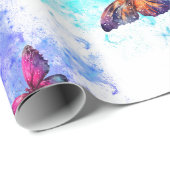 Vlinder melkweg wit cadeaupapier (Rol Hoek)