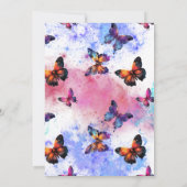 Vlinder melkwegstelsel zoet zestien kaart (Achterkant)