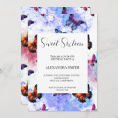 Vlinder melkwegstelsel zoet zestien kaart (Voorkant / Achterkant)