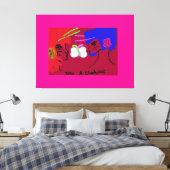 Vlinder Mensen Canvas Afdruk (Insitu (Slaapkamer))