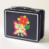 Vlinder met Bloem (Achterkant)