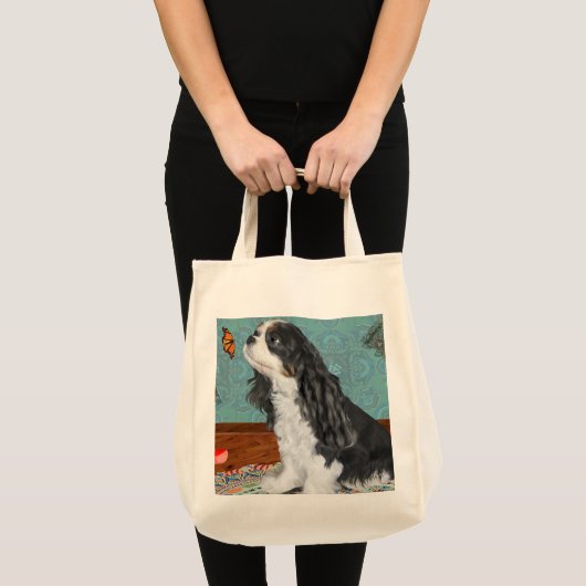 Vlinder met canvas tas voor het afdrukken van hond (Voorkant (product))