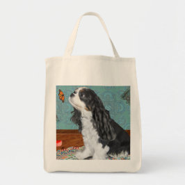 Vlinder met canvas tas voor het afdrukken van hond