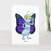 Vlinder met een Bril Kaart (Achterkant)