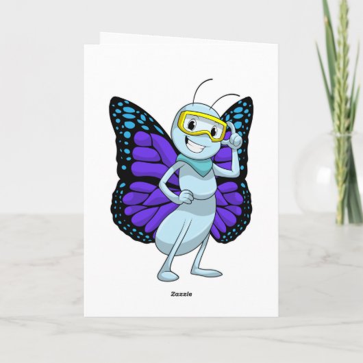 Vlinder met een Bril Kaart (Achterkant)