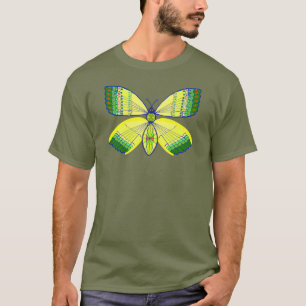 vlinder met geometrisch ontwerp geïnspireerd op ne t-shirt