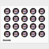 Vlinder met Gly Wings Sticker (Vel)