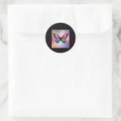 Vlinder met Gly Wings Sticker (Tas)