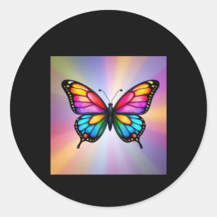 Vlinder met Gly Wings Sticker