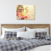 vlinder met groei in Grace Bible Verse Canvas Afdruk (Insitu (Slaapkamer))