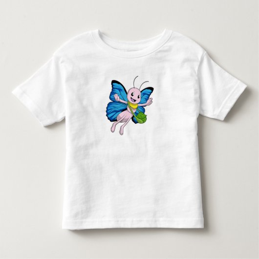 Vlinder met handtas kinder shirts (Voorkant)