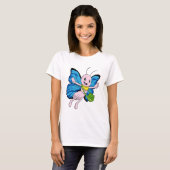 Vlinder met handtas t-shirt (Voorkant volledig)