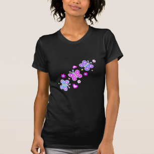 vlinder met hart t-shirt