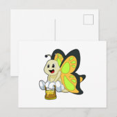 Vlinder met honing briefkaart (Voorkant / Achterkant)