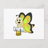 Vlinder met honing briefkaart (Voorkant)