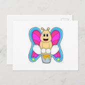 Vlinder met honing briefkaart (Voorkant / Achterkant)