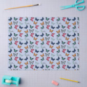 Vlinder met meerdere kleuren en aangepaste achterg tissuepapier (Craft)