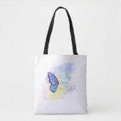 vlinder met sterke dappere mooie tote bag (Voorkant)