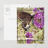  vlinder met ventilator briefkaart (Voorkant / Achterkant)