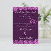 Vlinder met ventilator(Henna)(Roze) Kaart (Staand voorkant)