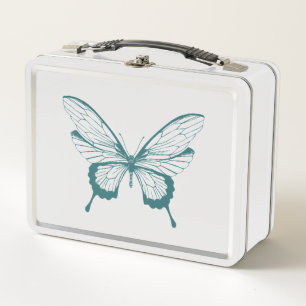 Vlinder Metalen Lunchbox