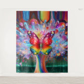 Vlinder Metamorfose Wandkleed (Voorkant)