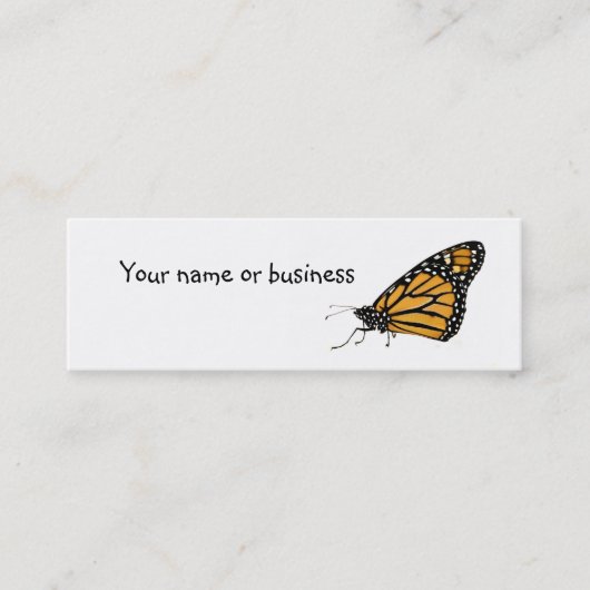vlinder mini visitekaartje (Voorkant)