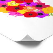 vlinder moderne kunst poster (Hoek)