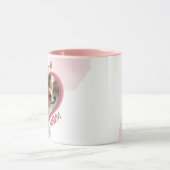 Vlinder Moeder Persoonlijke Hond Foto en Naam Mok (Midden)