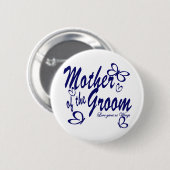 Vlinder/Moeder van de bruidegom Ronde Button 5,7 Cm (Voorkant /achterkant)
