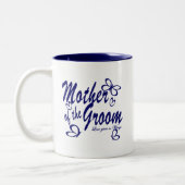 Vlinder/Moeder van de bruidegom Tweekleurige Koffiemok (Links)