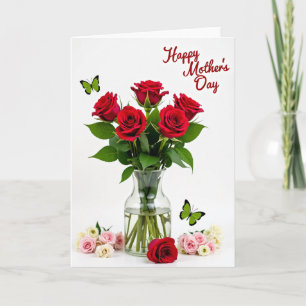 Vlinder Moederdag kaart