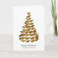 Vlinder Monarch Kerst Bedrijfs Groet